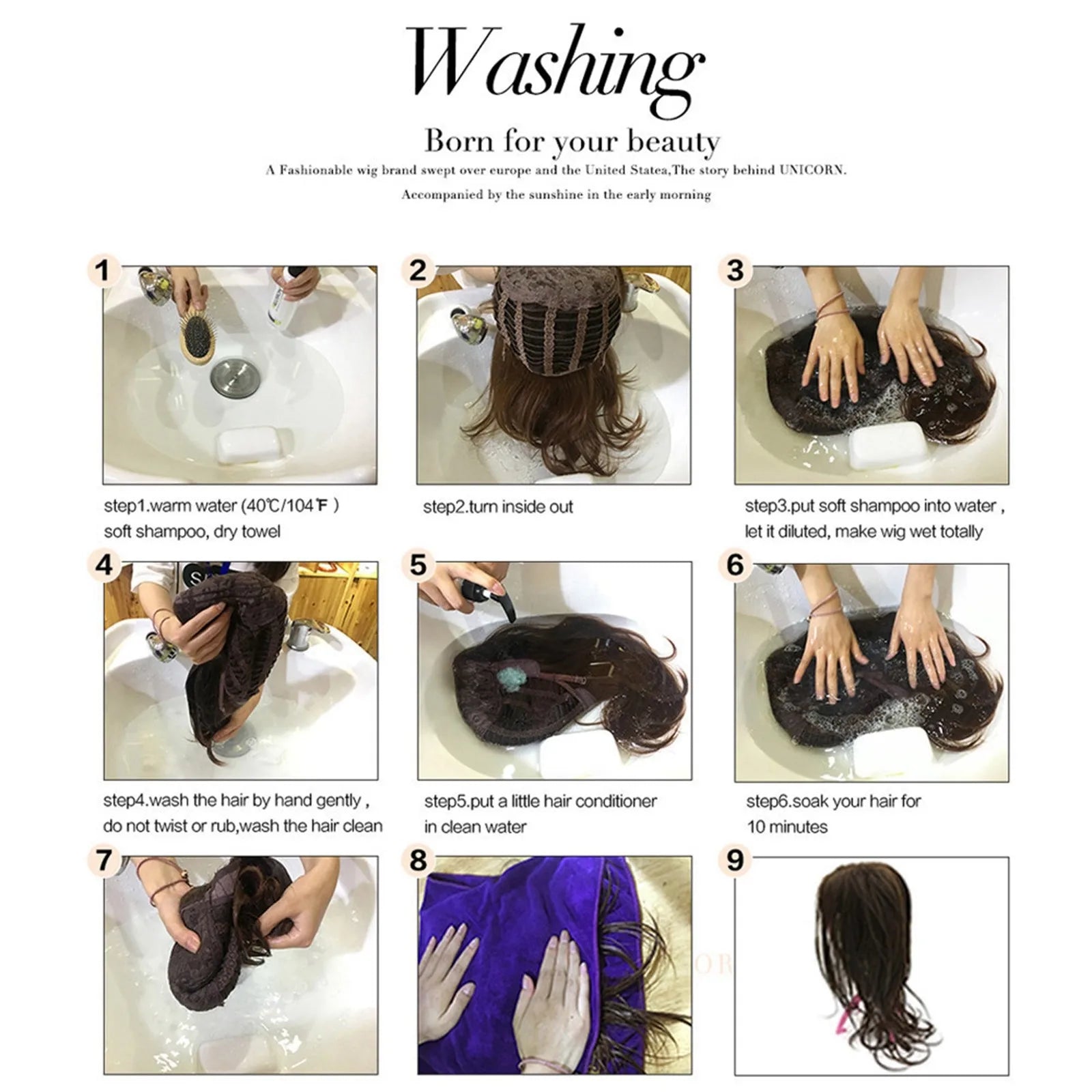 Wig Women'S  Curly Shaggy Face Fixing False Head Cover  Fashion Wig Brief Paragraph Wig party supplies gift for guest